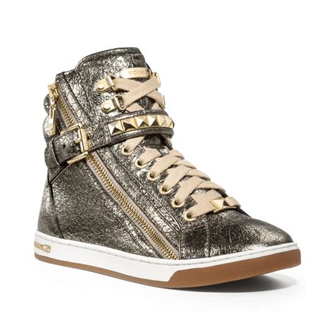 women's michael kors high top sneakers